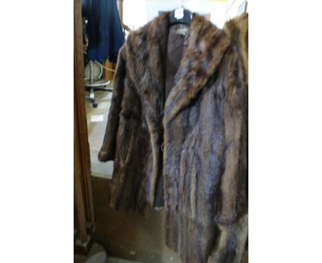 A Vintage Fur Coat By Harrods Of London