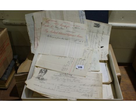 A Collection Of Collectable Bill Heads Together With A Quantity Of Mixed Vintage Magazines