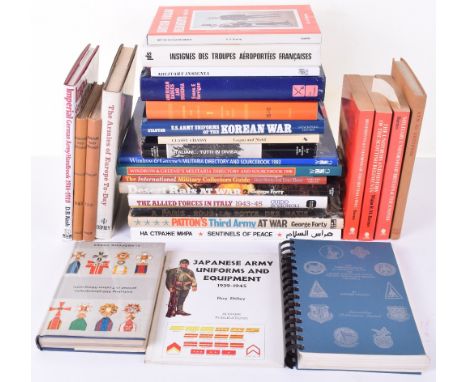 Selection of Military Books, mostly on uniforms and equipment of various branches of the armed services and nationalities. Ma