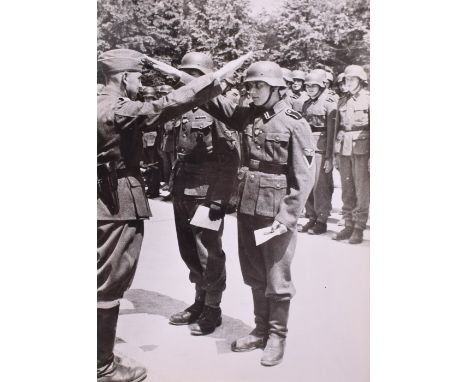 Selection of WW2 German Waffen-SS and Foreign Volunteers Photographs, mostly being press images and later re-print photograph