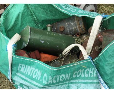A collection of Vintage petrol tanks for small holders garden tractor machinery (a lot)