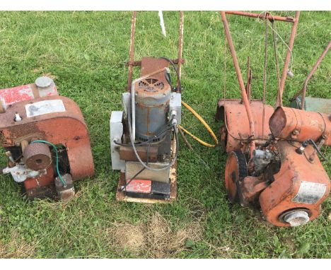 A single cylinder static engine a compressor and a BSA garden tiller (3)