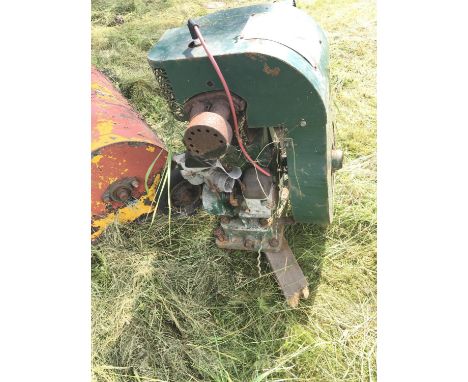 A Vintage static Osbourne Engine with four stroke single cylinder engine maxing at 2000RMP. Finished in green and one other s