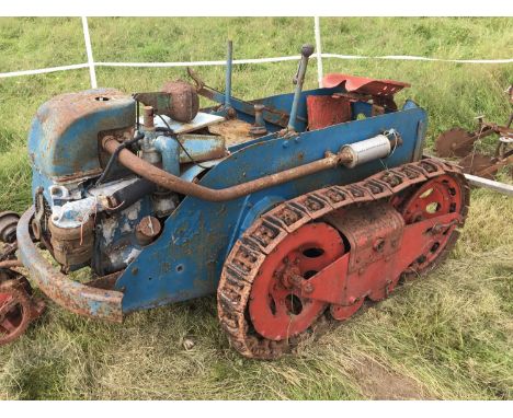 A Vintage Ransomes  crawler Tractor motor cultivator possible an MG5 model circa 1948.