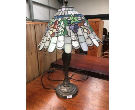 A modern tiffany style bedroom lamp