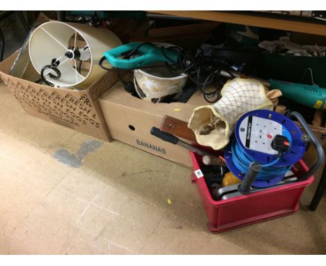 Five boxes of assorted, to include various tools etc. 