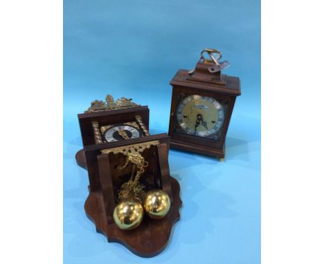 A Dutch wall clock and a mantle clock