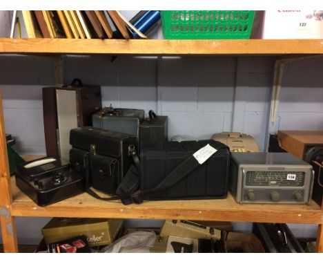 A shelf of radio equipment