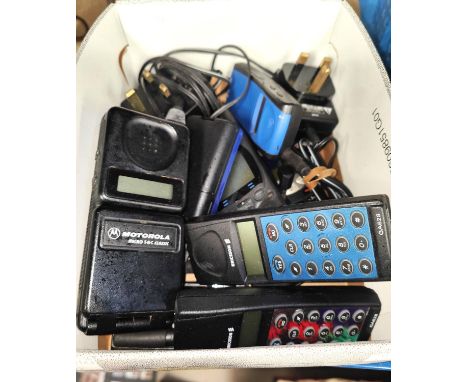 A selection of vintage mobile phones 
