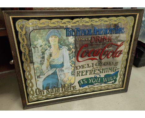A vintage advertising Coca-Cola mirror 