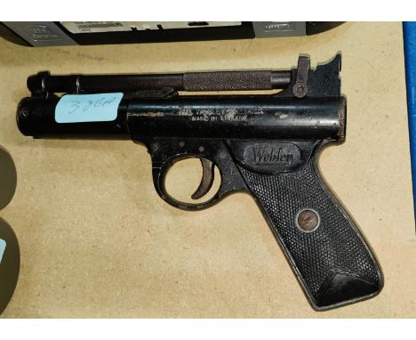 A vintage Webley Air pistol 