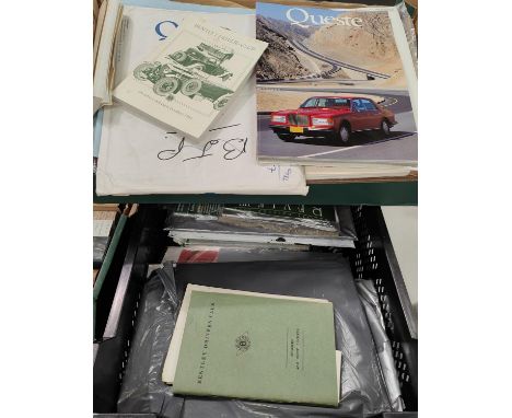 A selection of magazines on Bentley's including drivers club magazine etc vintage and more modern 
