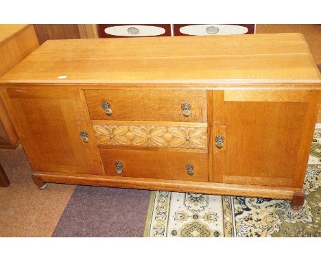 2 drawer and 2 cupboard sideboard in light oak