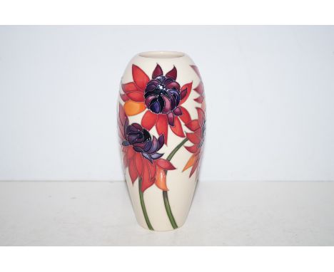Moorcroft 'Ruby Red' Vase. Height 18cm
