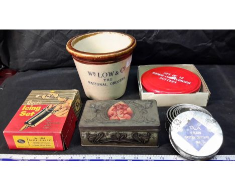 A collection of vintage baking & cake making tools 