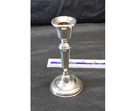 Birmingham silver candlestick by Wilmot Manufacturing Co 