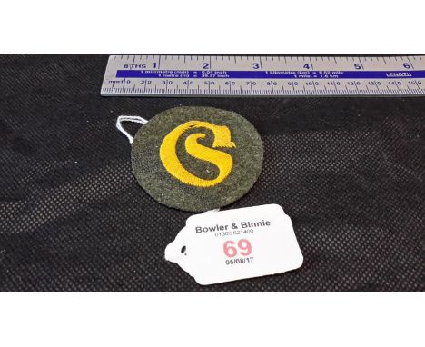 German Schirrmeister motor transport WCO patch 