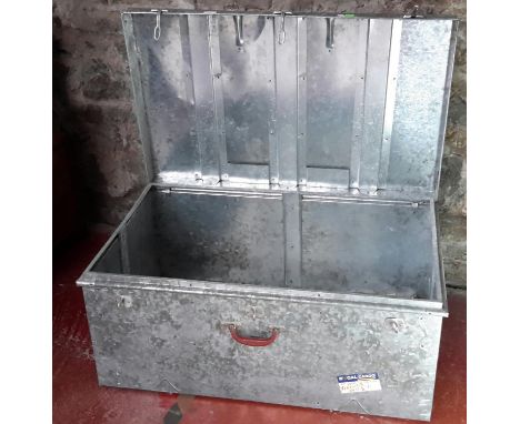 Metal large travel trunk 