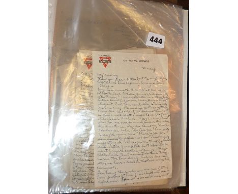 Twenty-five humorous and romantic handwritten letters (WW2) to Dorothy Whitehead from various Canadian and Australian Army &a