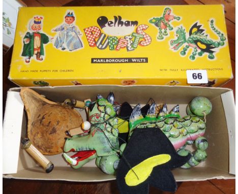 Pelham dragon puppet in box