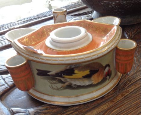 Early 19th c. Chamberlain Worcester inkwell