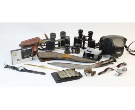 A cased pair of Carl Zeiss Jena Deltrentis 8x30 binoculars, with a cased pair of Primor Prismatique N&S 8x binoculars, a Come