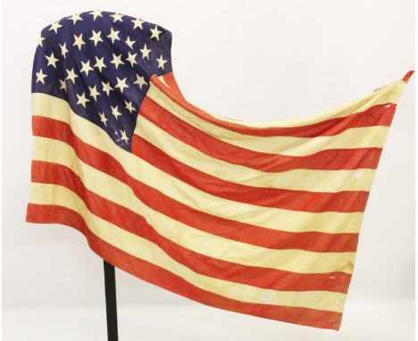 A vintage United States Of America stars &amp; stripes flag, mid 20th century, made by the Valley Forge Flag Company Inc of P