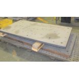 LOT OF (2) STEEL PLATES APPROX 25" X 45" X 1" THICK