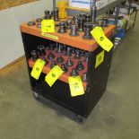 CAT 40 TOOL HOLDER CART, 48-SLOTS (NO CONTENTS)