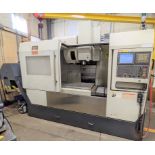 2008 FIRST MCV-1100 CNC VERTICAL MACHINING CENTER, FANUC SERIES 21I-MB CNC CONTROL, 24” X 50” TABLE,