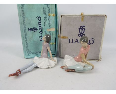 Lladro - Two boxed ballerina figures comprising # 1356 and # 1357, largest approximately 16 cm (h). [2]