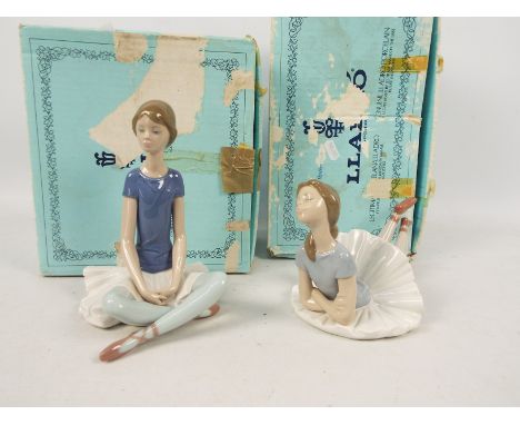 Lladro - Two boxed ballerina figures comprising # 1358 and # 1359, largest approximately 18 cm (h). [2]