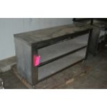 Stainless steel shelf, RIGGING FEE: $75