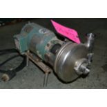 Stainless steel centrifugal pump, RIGGING FEE: $125