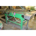 44 in. wide x 72 in. long mild steel accumulation table, RIGGING FEE: $650