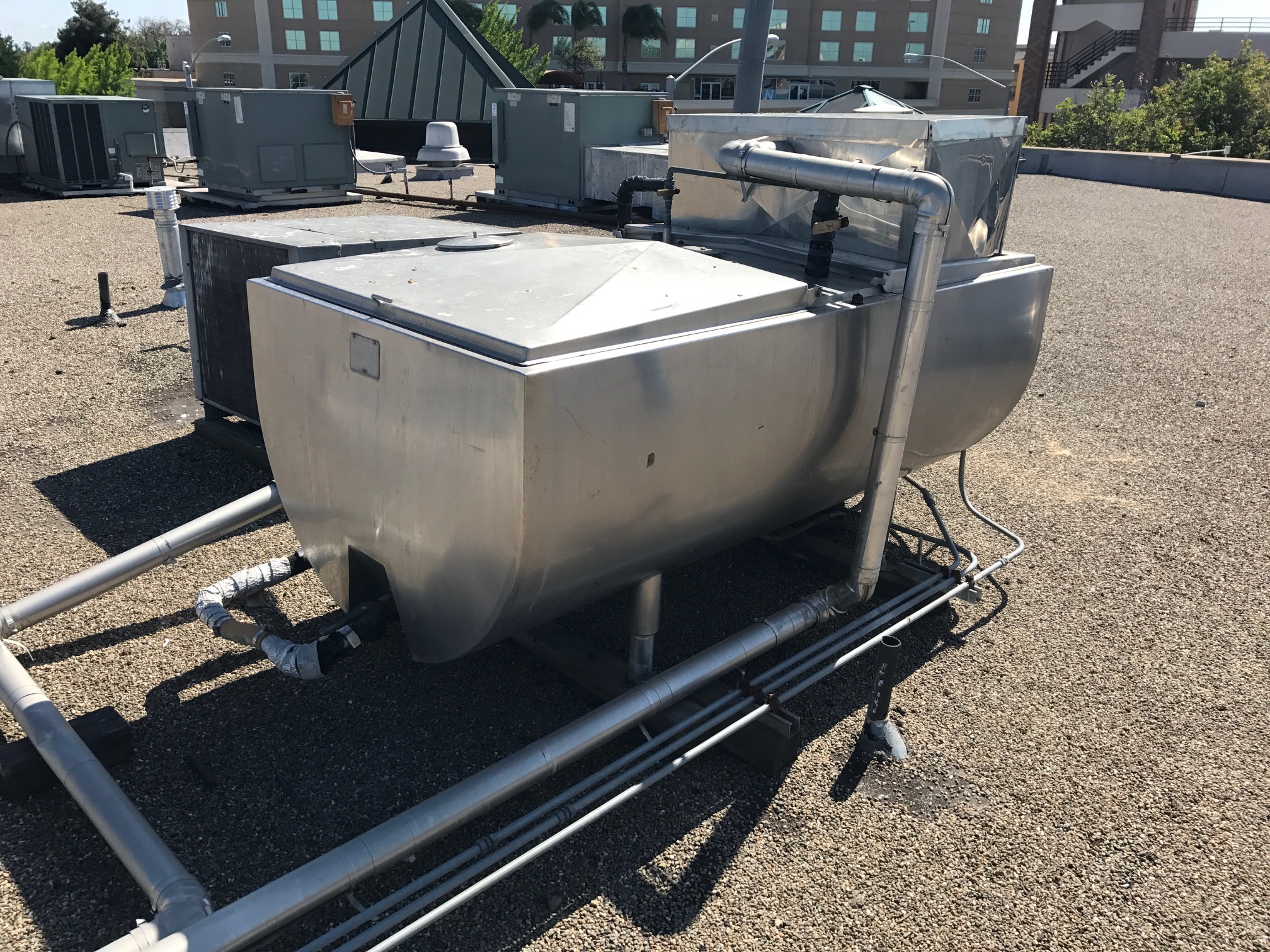 Delaval Bulk Cooler 300 gallon tank, serial number 11828, stainless