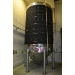 Mueller 120 barrel stainless steel jacketed tank, RIGGING FEE: $1800
