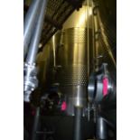 Mueller 120 barrel stainless steel jacketed tank, RIGGING FEE: $1800