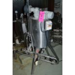 Velo 10 gallon stainless steel mix tank, RIGGING FEE: $150