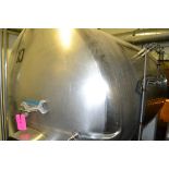 Mueller 60 barrel horizontal stainless steel jacketed tank, RIGGING FEE: $1400