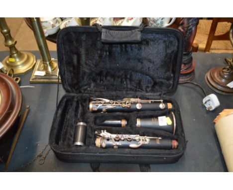An Elkhart clarinet in fitted case