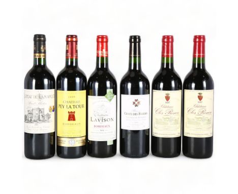 Chateau de Lamarque, Haut-Medoc 2003. Croix des Bardes, Lalande-de-Pomerol, 2006. Chateau Pey La Tour, 2009. Chateau Lavison,