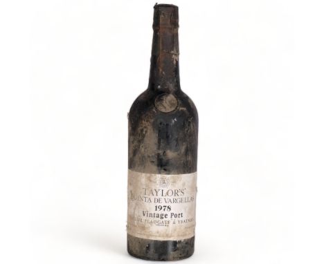 2 bottles Taylor's Quinta de Vargellas 1978 Vintage Port1 bottle has seepage from capsule 
