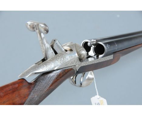 Darne 12 bore Model V19 sprung loaded sliding breech shotgun, 25.5" nitro barrels, 2.75" chambers, improved cylinder and 1/2 