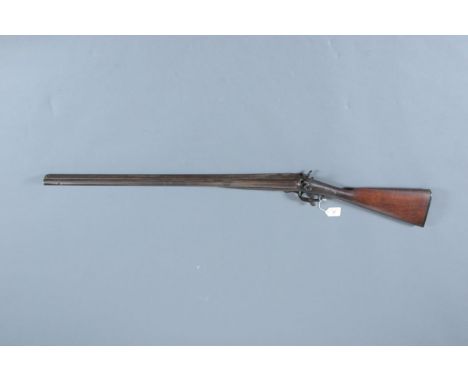 Shepherd of London 12 bore side/side hammer shotgun, 29.5" barrels, 3/4 and 1/2 choke, rotary underlever, locks engraved with