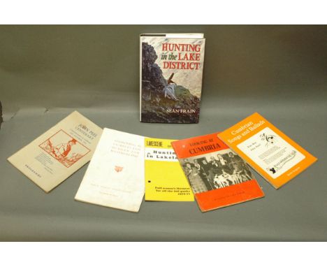 6 books, pamphlets, etc., to include "John Peel's Centenary 1954", "Fox Hunting in Cumberland, Durham & Westmorland", "Lake S