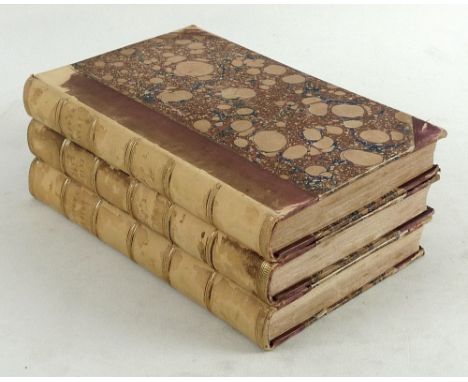 Charles Dickens, Oliver Twist, first edition, first issue, volumes I, II and III, all 'by Boz', etched plates by George Cruik
