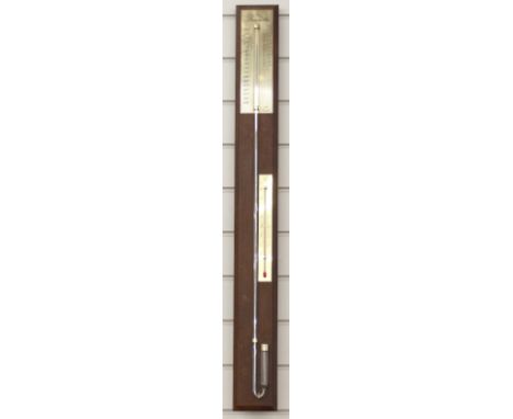 A modern stick barometer / thermometer by Selon Torricelli, 92cm tall