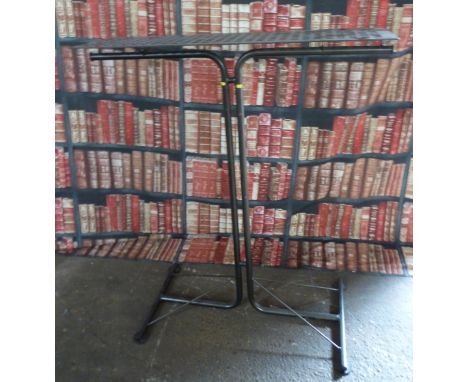 Industrial/haberdashery/shopfitting steel dual purpose hanging rail and shelf unit, W120 x D35 x H140