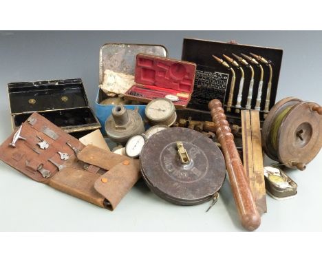 Bonsa 'The Electric' multitool, possibly German military, welding/gas dials and nozzles, truncheon, folding ruler, wind-up 30